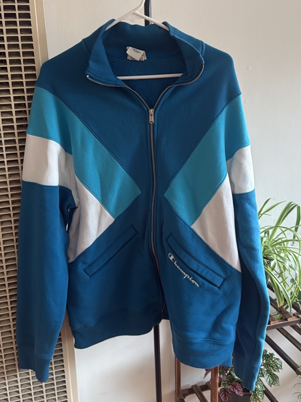 Champion Reverse Weave Full Zip Track Jacket - Large